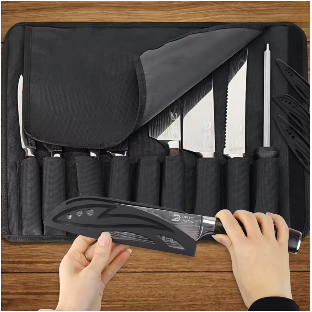 Coffret de 8 Couteaux de Cuisine Professionnels – Edition Yama