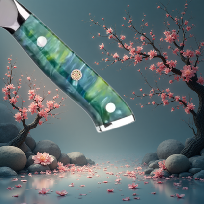 Coffret de 3 Couteaux de Cuisine Professionnels – Édition Kurohana Emeraude