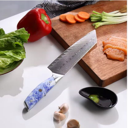 Couteau de Cuisine Japonais - Kiritsuke - Edition Tenshi Bleu