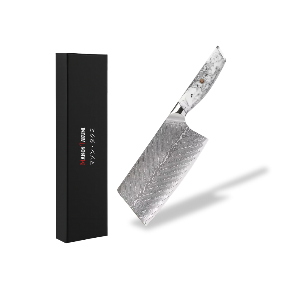 Couteau de Cuisine Japonais - Cleaver - Edition Tenshi Blanc