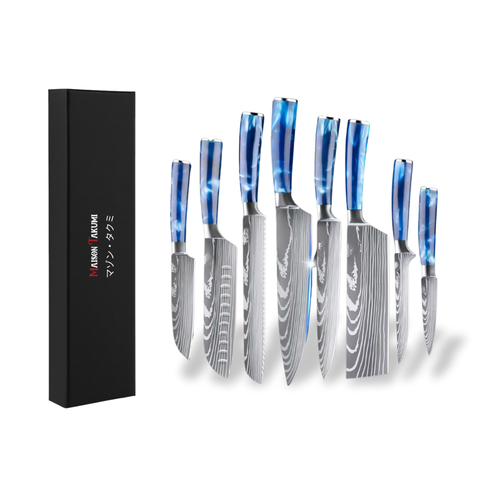 Coffret de 8 Couteaux de Cuisine Professionnels – Edition Sora