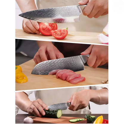 Coffret de 3 Couteaux de Cuisine Professionnels – Édition Kurohana Opale