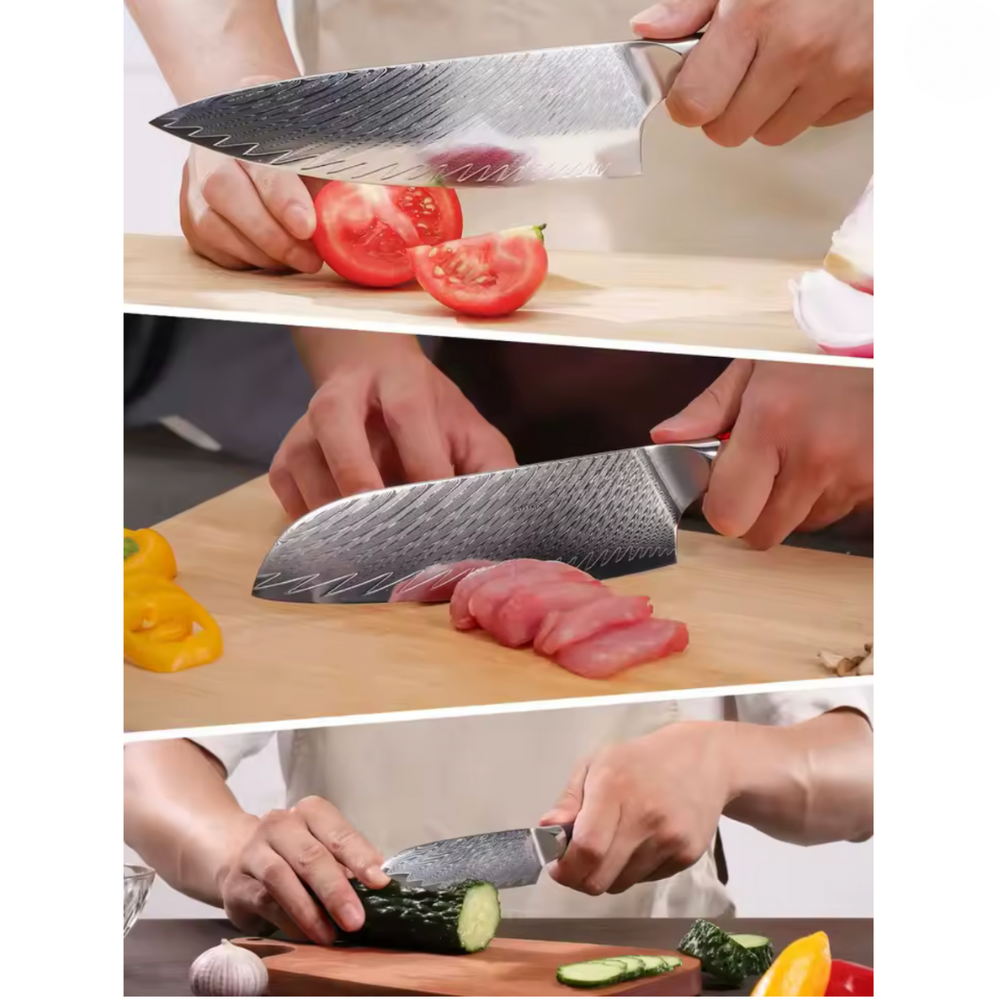 Coffret de 3 Couteaux de Cuisine Professionnels – Édition Kurohana Saphir