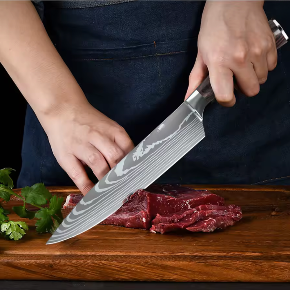 Coffret de 8 Couteaux de Cuisine Professionnels – Edition Yama