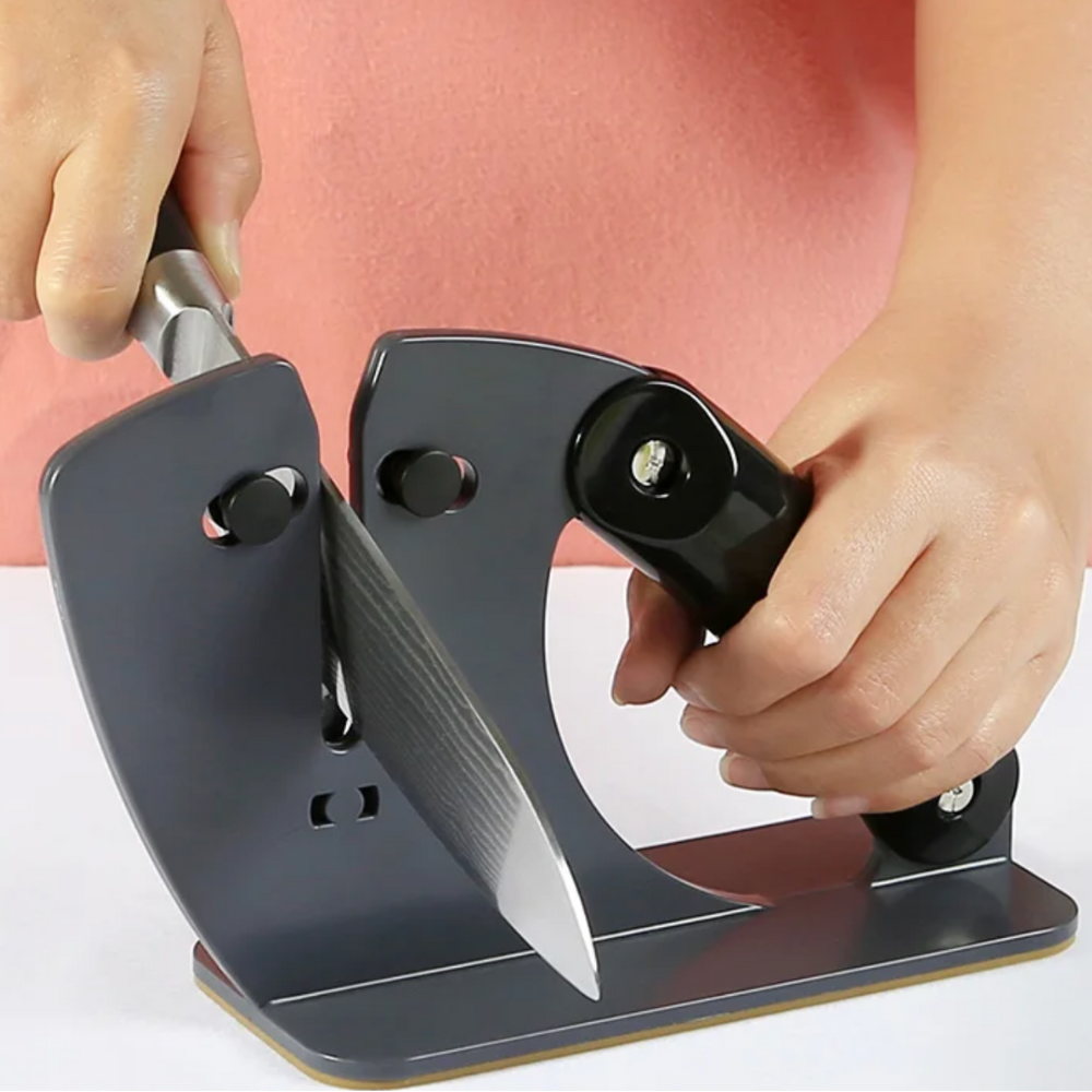 Aiguiseur de couteaux à angle automatique – Noir