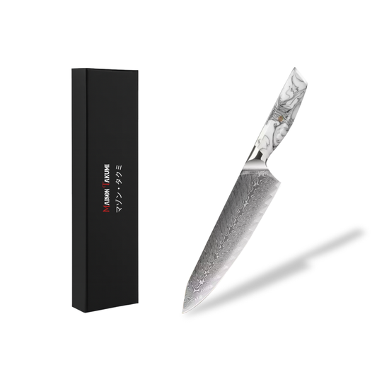 Couteau De Cuisine Japonais - Couteau De Chef - Edition Tenshi Blanc