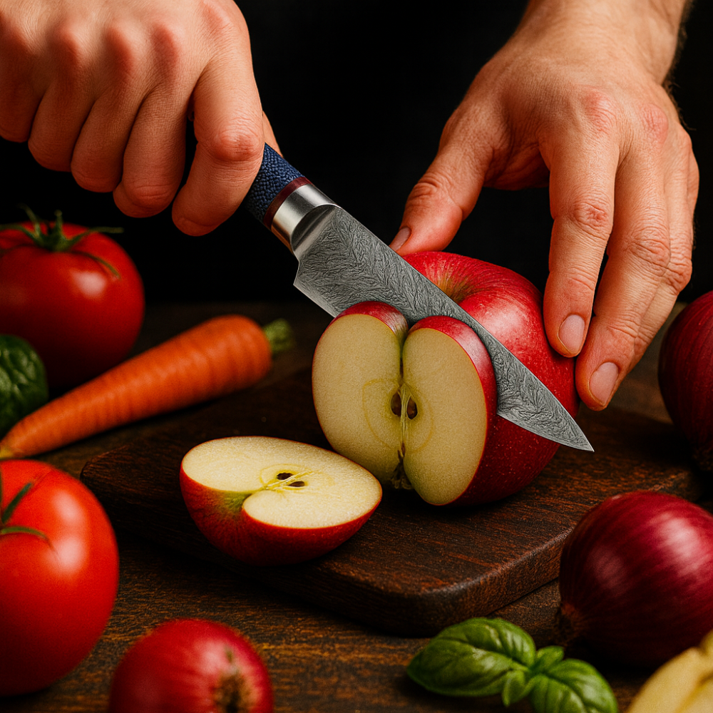 Couteau de Cuisine Japonais - Utilitaire - Edition Aomi Bleu Marine