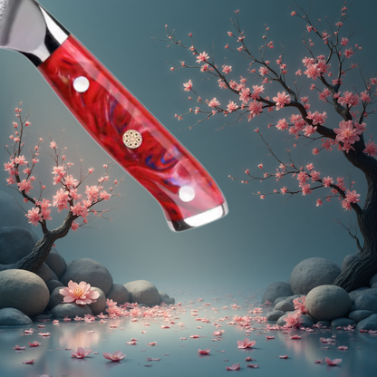 Coffret de 3 Couteaux de Cuisine Professionnels – Édition Kurohana Rubis