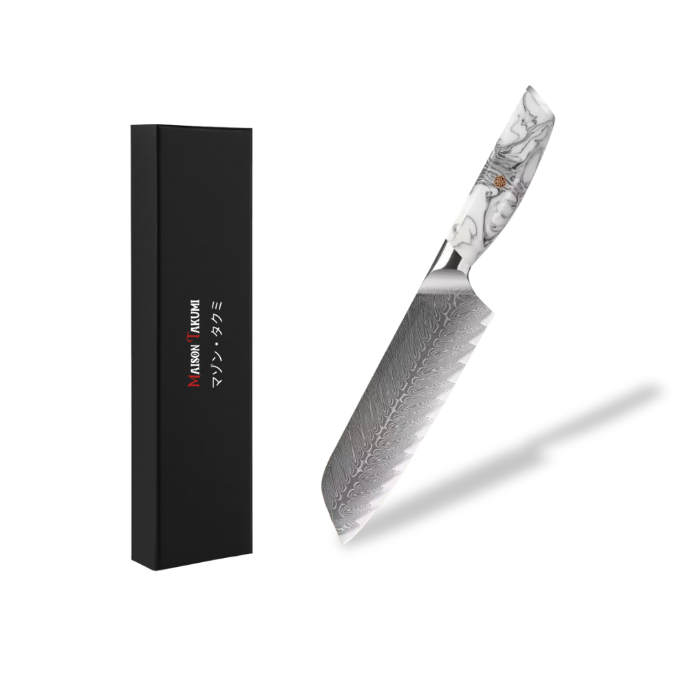 Couteau De Cuisine Japonais - Gyuto - Edition Tenshi Blanc