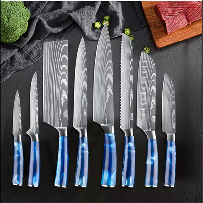 Coffret de 8 Couteaux de Cuisine Professionnels – Edition Sora